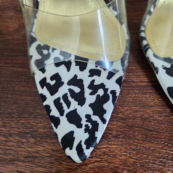 New NWOT Jessica Rich Racy Mule Pointed Toe Sandal Stiletto Heel Leopard Size 6 - Picture 4 of 12